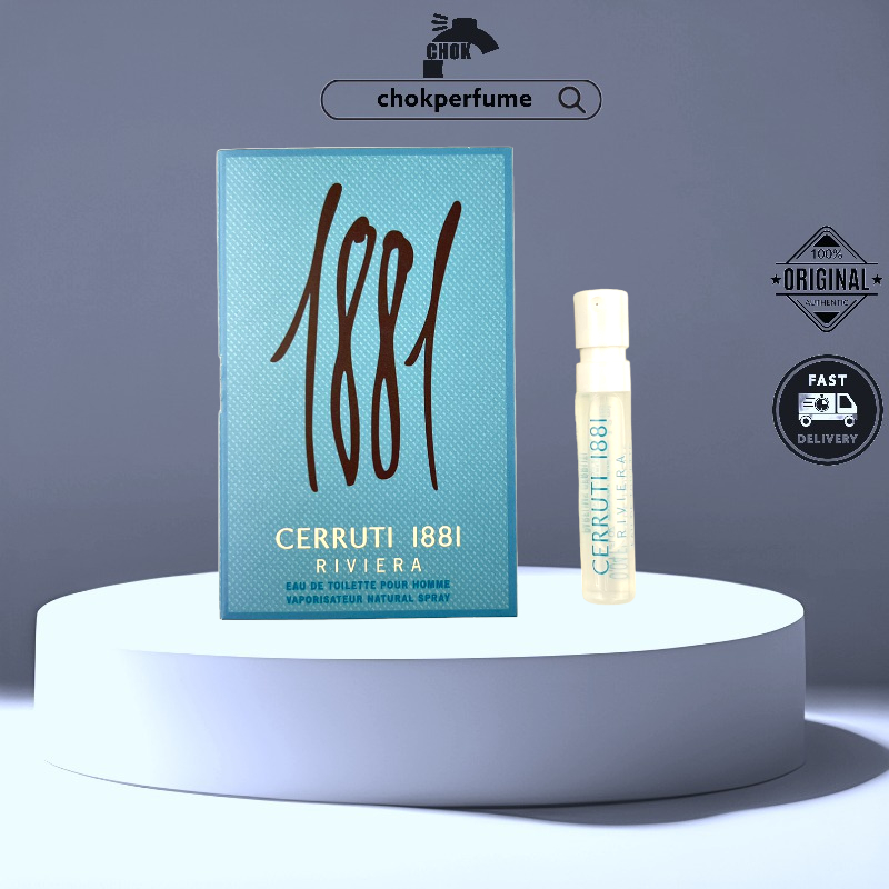 Cerruti 1881 Riviera Pour Homme EDT 1.2ml Perfume Sample Vial (M) | Shopee  Malaysia