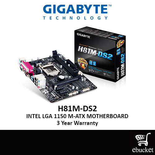 GIGABYTE H81M DS2 LGA 1150 INTEL M ATX MOTHERBOARD Shopee Malaysia