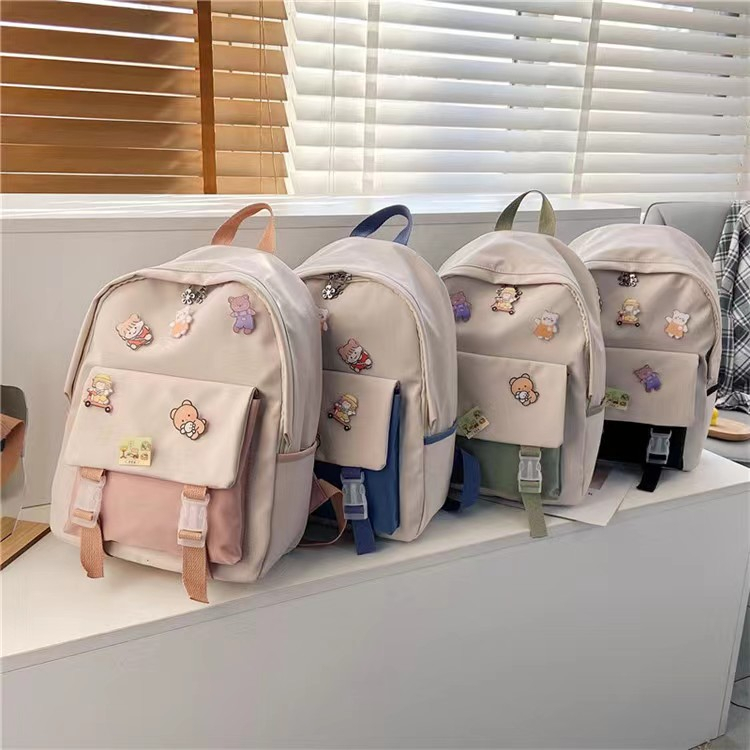 School Bag Korean Style Women's Nylon Harajuku Ulzzang Backpack Beg ...