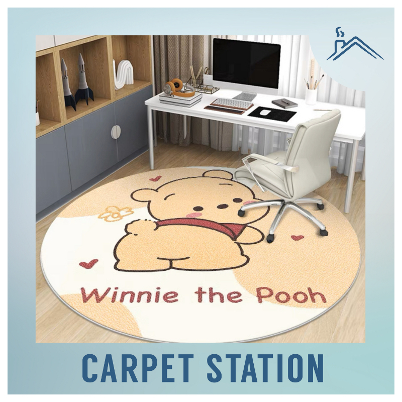 Disneyland Winnie The Pooh Bear Room Decoration Rugs Round Carpet ...