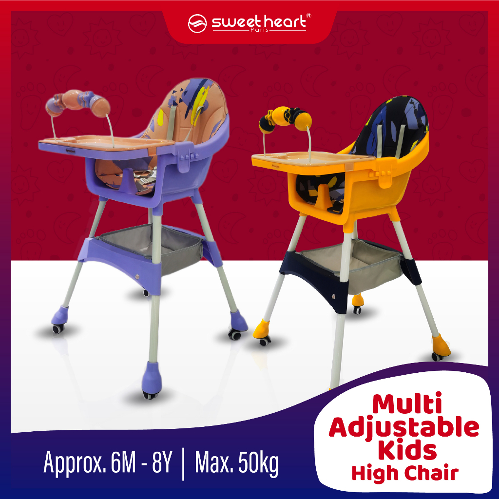 Sweet Heart Paris HC8360 3-IN-1 Multi-parts Adjustable Kids High Chair ...