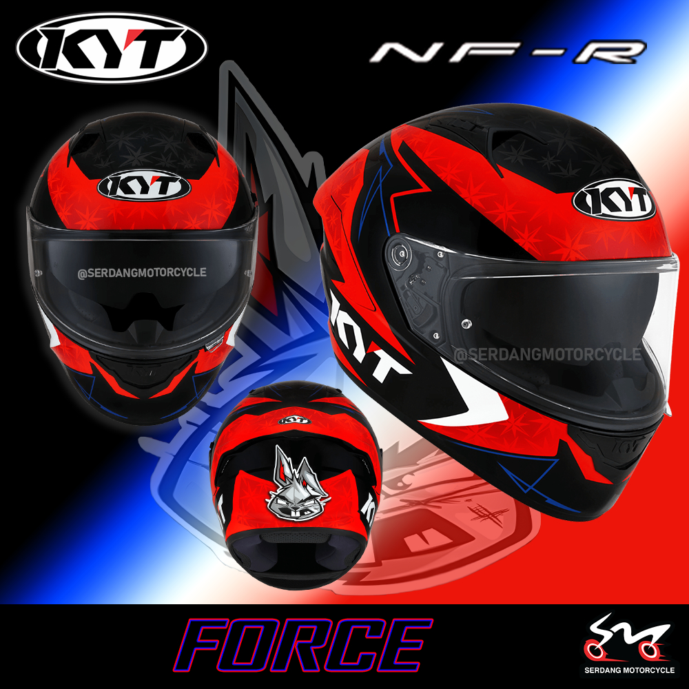 Kyt Nfr Full Face Double Visor Sun Visor Helmet Nfr Topi Keledar Lagos Espargaro Broc Parkers