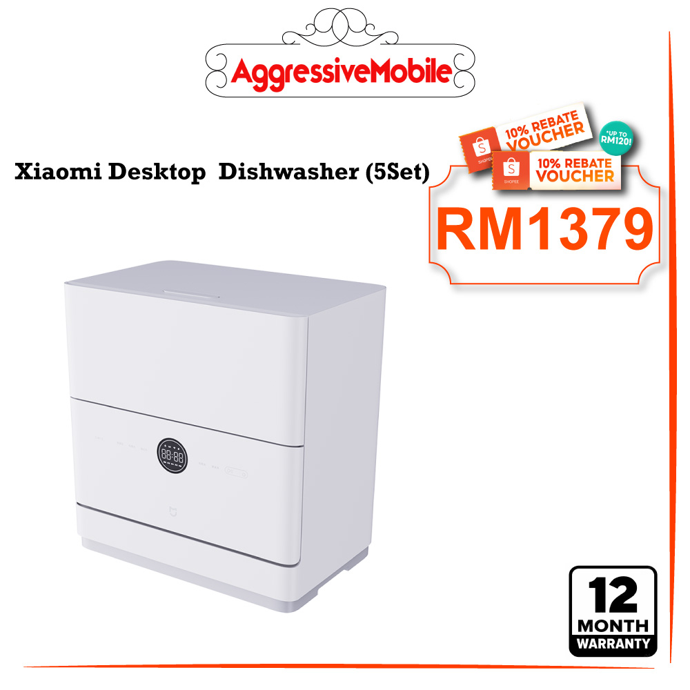 Xiaomi Smart Tabletop Dishwasher 5 Set [UV light 75℃ high temperature