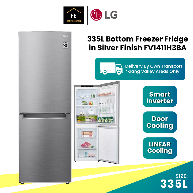 (FREE Doorstep & Install KL & SGR) LG 335L Bottom Freezer Fridge in