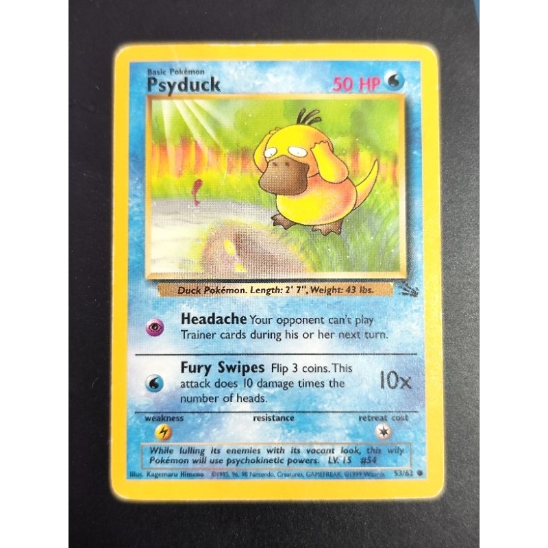 Psyduck [1st Edition] #53 Pokemon Fossil played | Shopee Malaysia