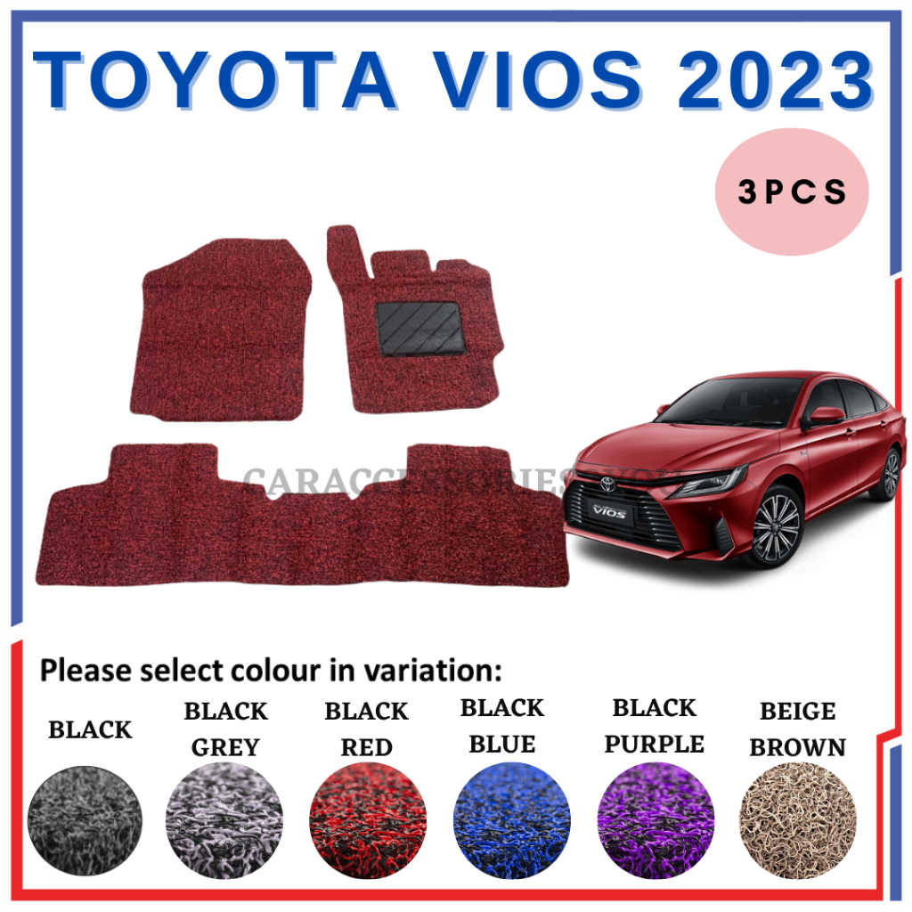 Toyota Vios 2023 D92A AC100 OEM Precut PVC Carpet /Karpet /Coilmat ...