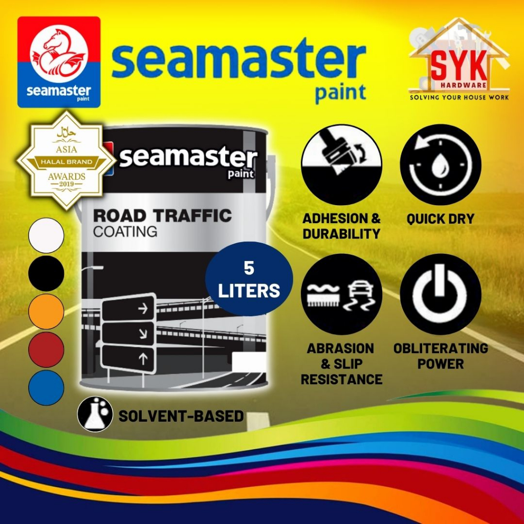 SYK Seamaster Paint Road Traffic Solvent Based Paint 6200 Roadline