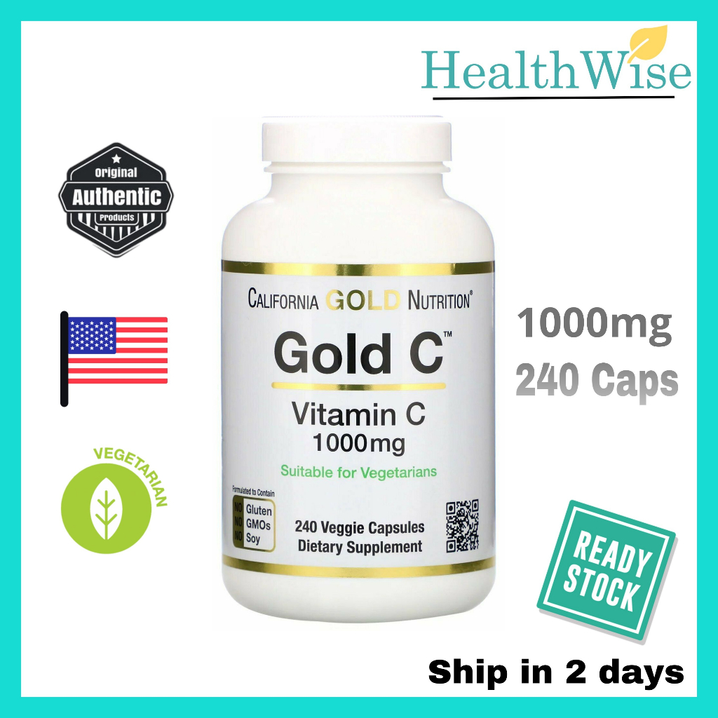 [USA] Cali GOLD C, Vitamin C 1000mg, Vegetarian capsule, 240s, 60s ...