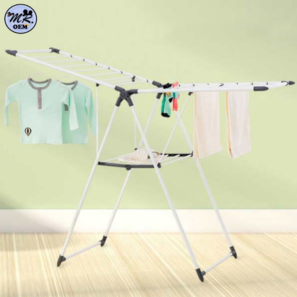 MR OEM Laundry Drying Rack Double Layer Butterfly Foldable Clothes