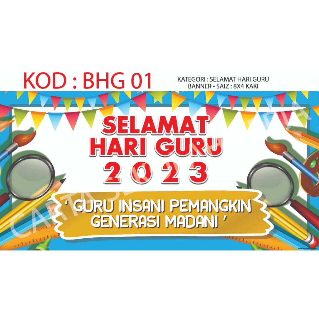 Banner Sambutan Hari Guru 2023 Teachers Day | Shopee Malaysia