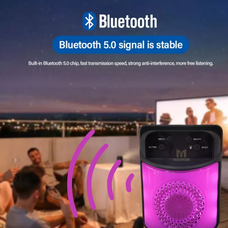 Portable Mini Wireless Bluetooth Speaker Stereo Super Bass MDML1363 SD ...