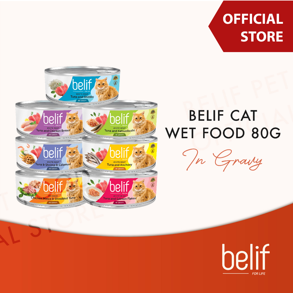 Belif Grain Free Cat Wet Food in Gravy (80g) Shopee Malaysia