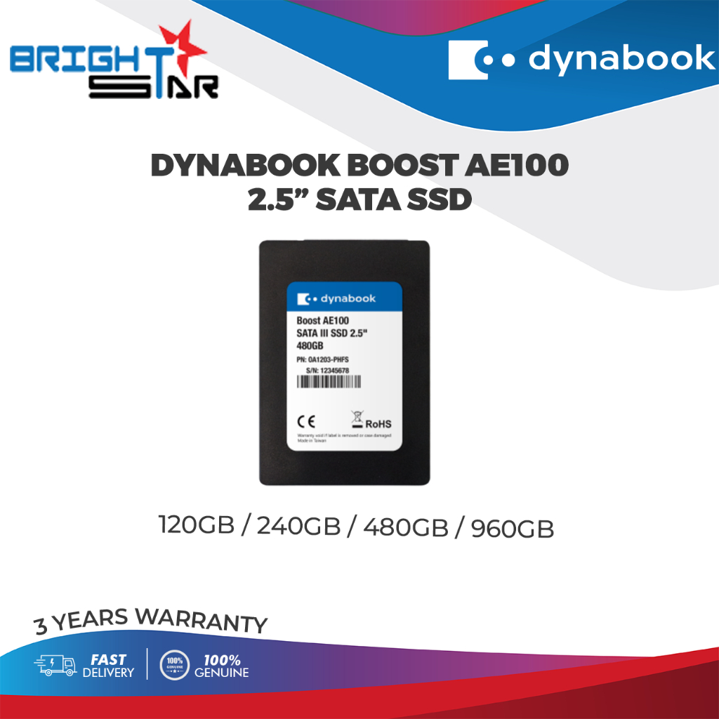 Dynabook Boost AE100 2.5" SATA SSD Shopee Malaysia