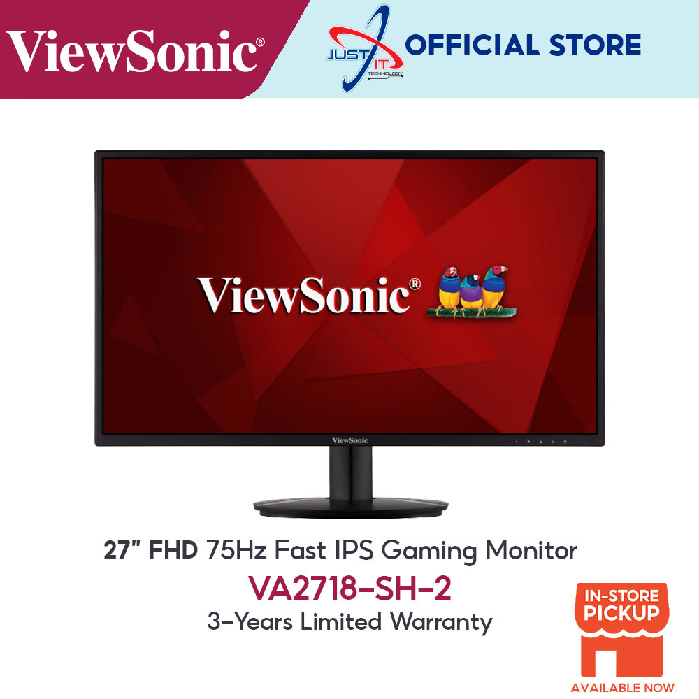 VIEWSONIC VA2718-SH 27" FHD IPS 75HZ LED MONITOR | Shopee Malaysia