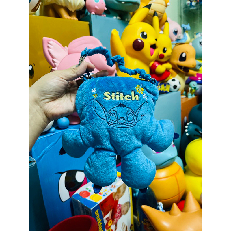 Tokyo Disney Resort Pass Case Pouch Stitch Hand Plush Coin Holder Bag ...