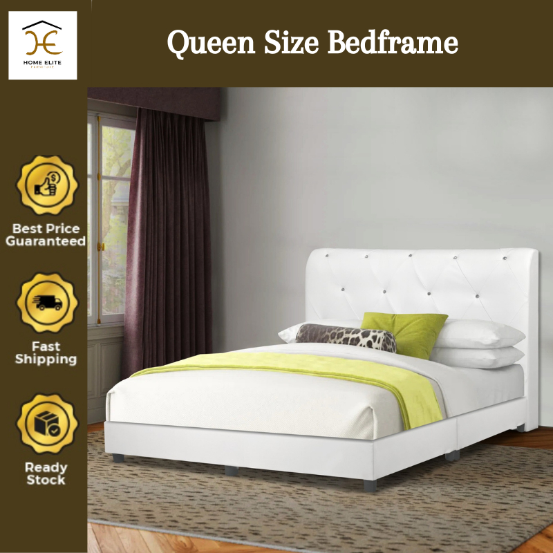 Ready Stock Divan Queen Bed Frame Bed Base Katil Queen Bed Furniture Murah Queen Bed Frame 