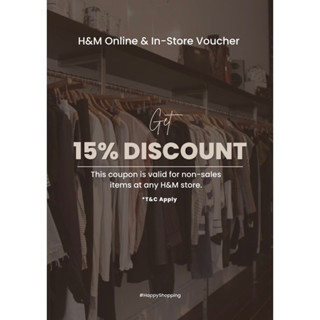 UNLIMITED H M Clothing 15 off Voucher