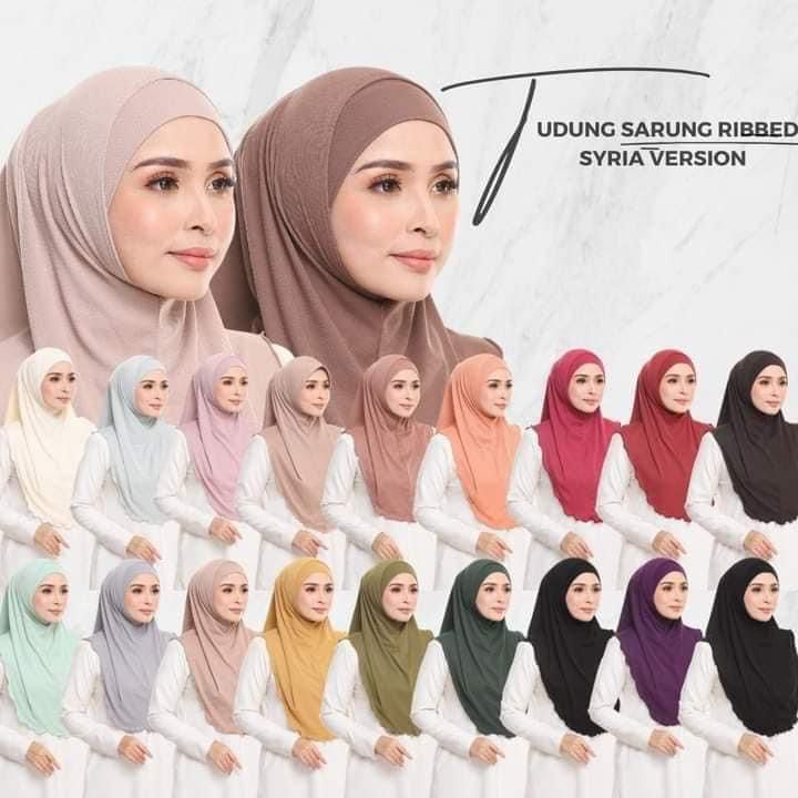 tudung pleated shawl