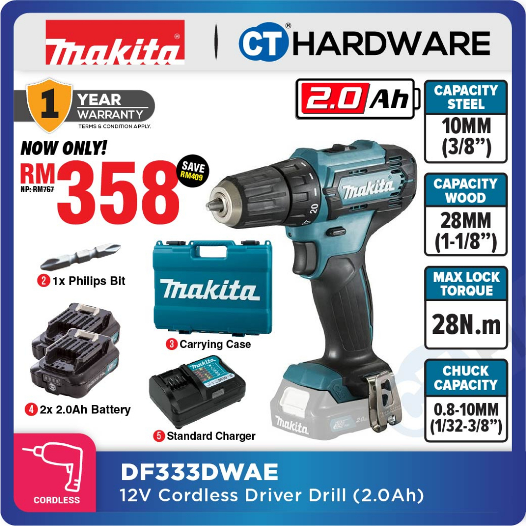 Image of Chuck for Makita DF333D drill driver