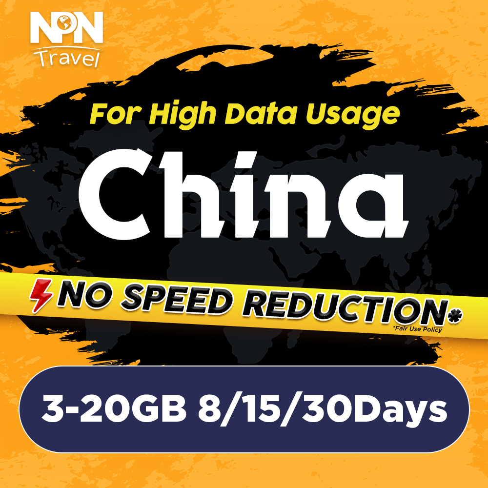 China SIM Card 8-15 Days 4G Data | NPN Travel High Speed Travel Data ...