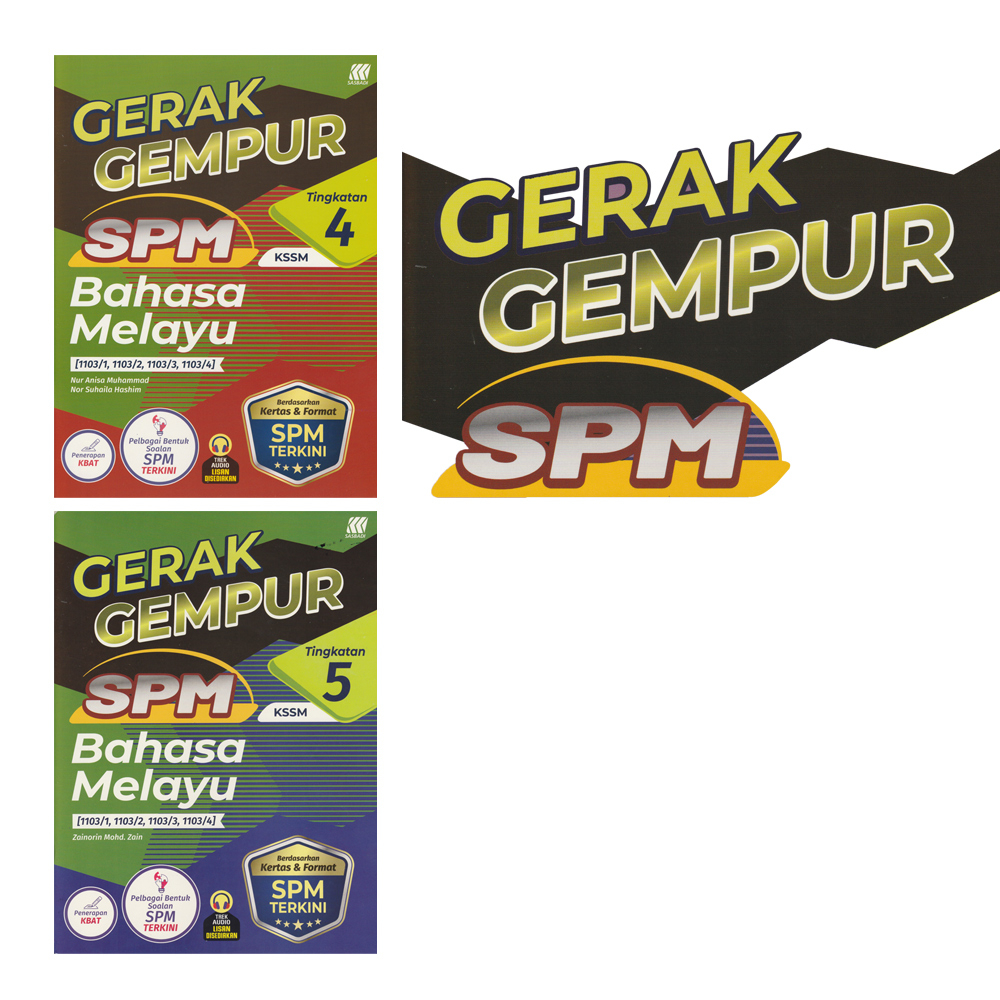 SASBADI | ACTIVITY BOOK | KSSM - GERAK GEMPUR SPM (TINGKATAN 4 - 5 ...