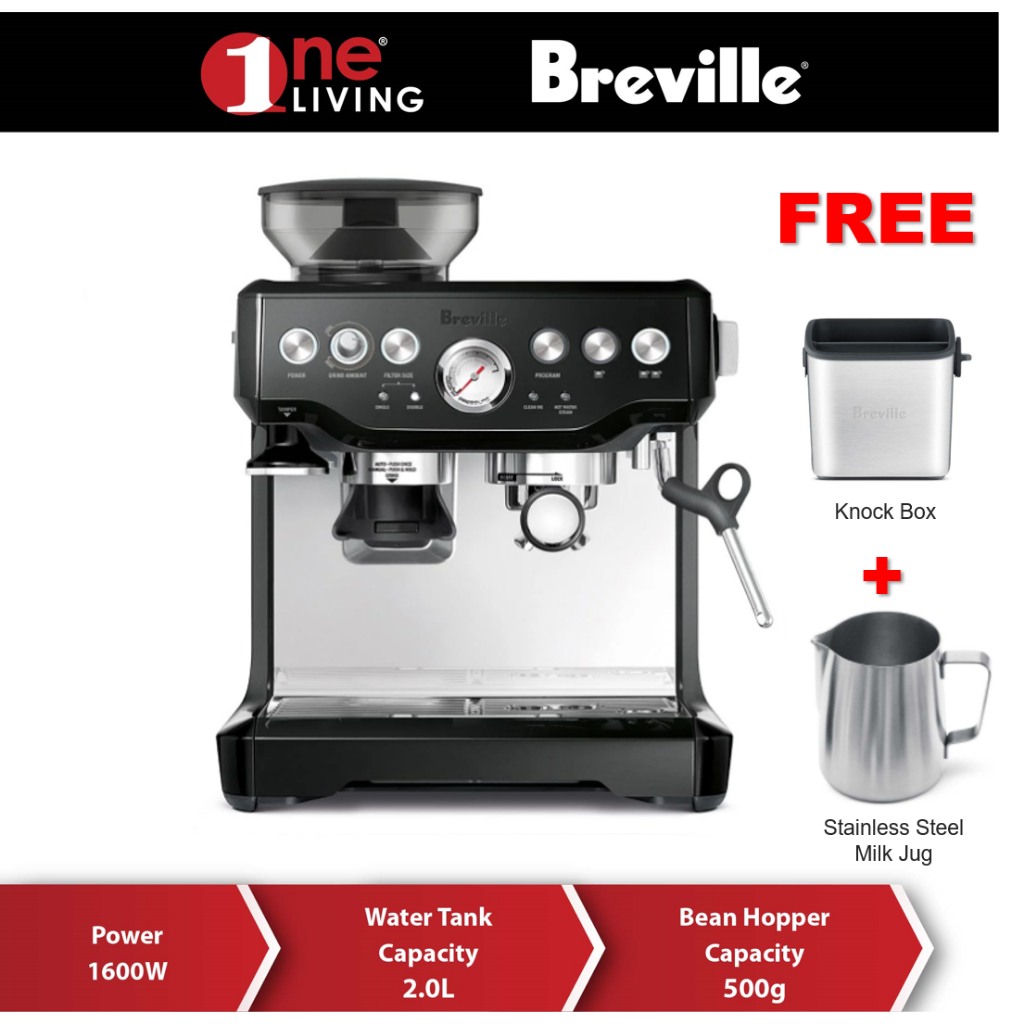 Breville the Barista Express Espresso Machine BES870 - Salted Liquorice ...