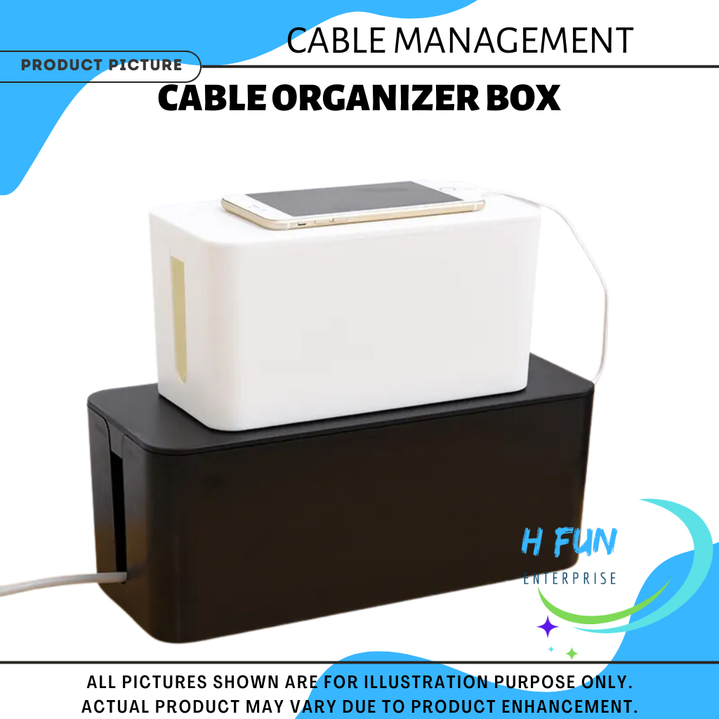 HFE Cable Management Storage Box Cable Organizer Wired Storage Box