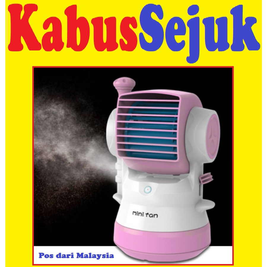 Kipas Kabus Sejuk Air Cooler Water Spray Sprayer Cooling Mist Misting