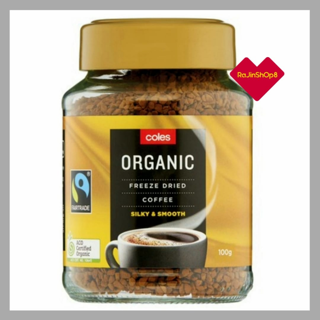 Coles Organic Fairtrade Gold Freeze Dried Coffee 100 Arabica Beans 1