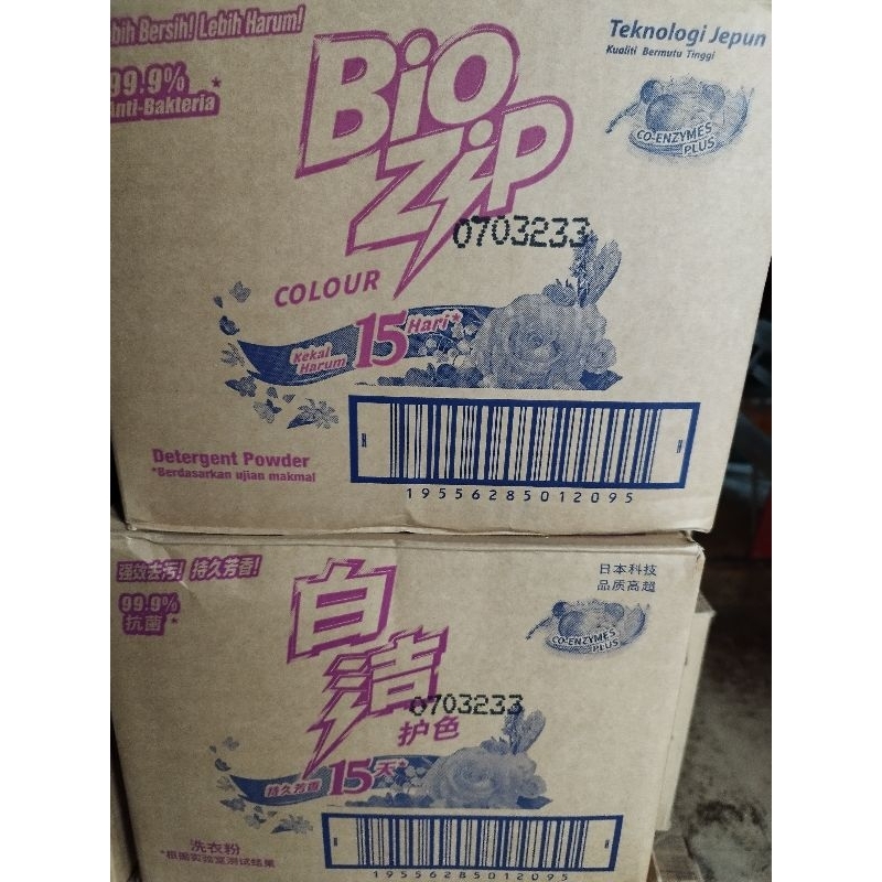 Bio Zip Detergent Powder Colour G Carton Shopee Malaysia