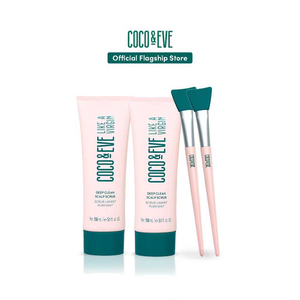 Coco & Eve Deep Clean Scalp Scrub Besties (Bundle of 2) Shopee Malaysia