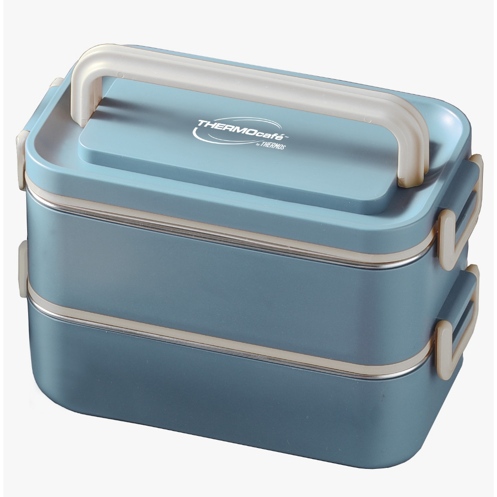 100 Original Thermos Brand Thermocafe 2000ml Stainless Steel Lunch Box