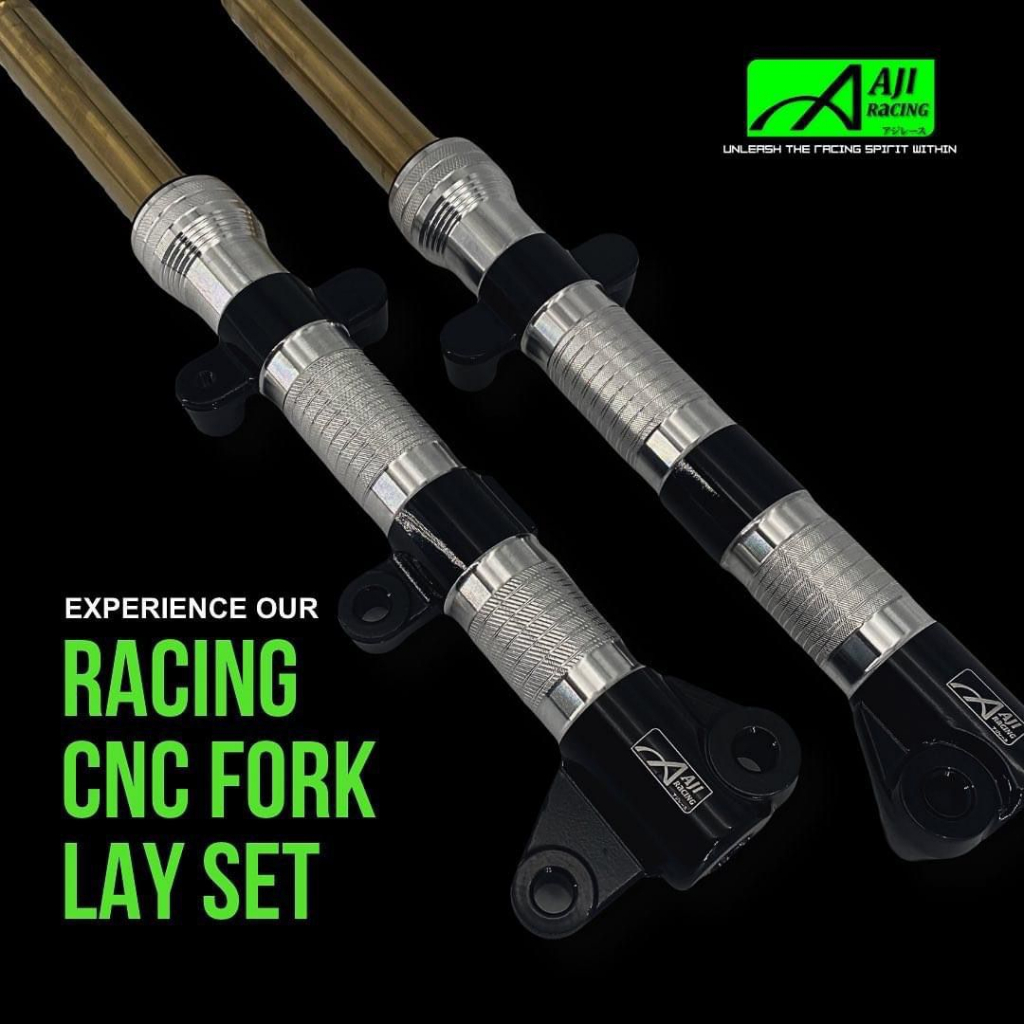 [ LOWER 1.5 INCH ] AJI RACING CNC LAY FRONT FORK SET Y125Z / Y125 Z ...