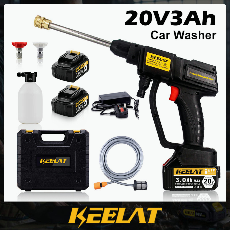 KEELAT KPW003 Cordless Water Jet High Pressure Car Wash Power Car ...