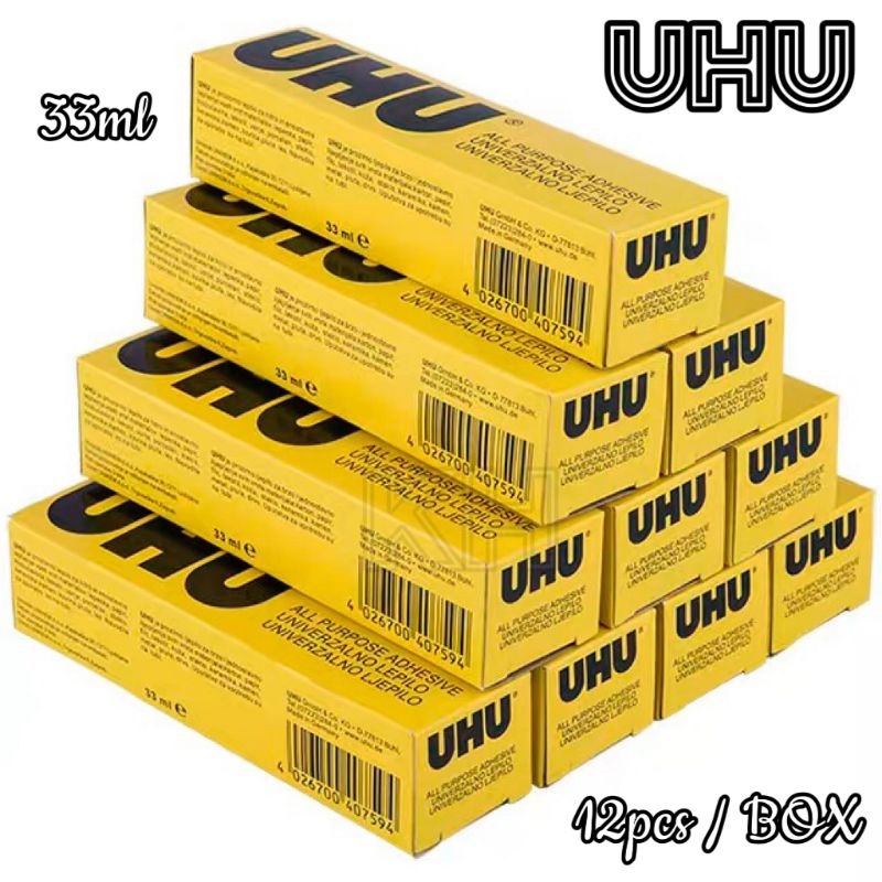 33ml x12pcs UHU All Purpose Adhesive Glue UHU Gam / UHU GLUE Shopee
