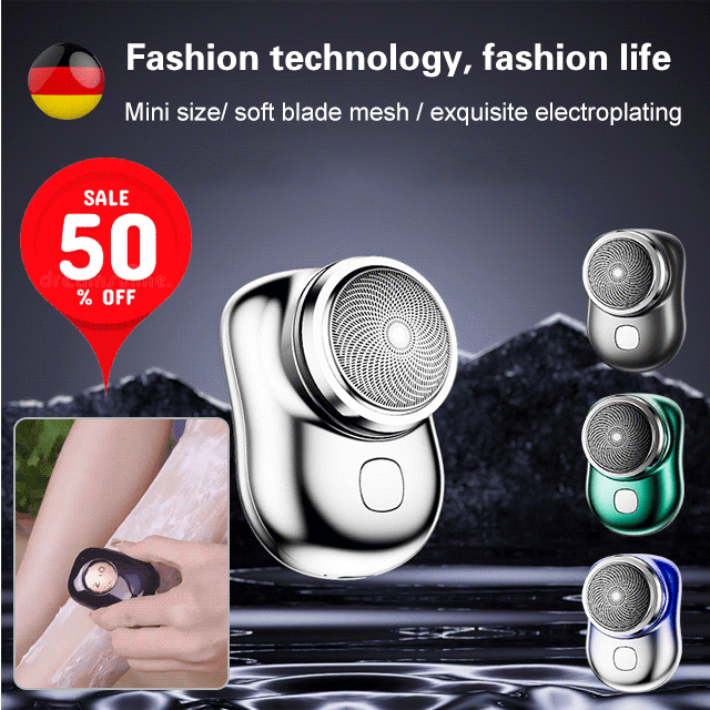 Waterproof portable electric shaver Men's mini razor 防水洗旅行電動便攜剃須刀 ...