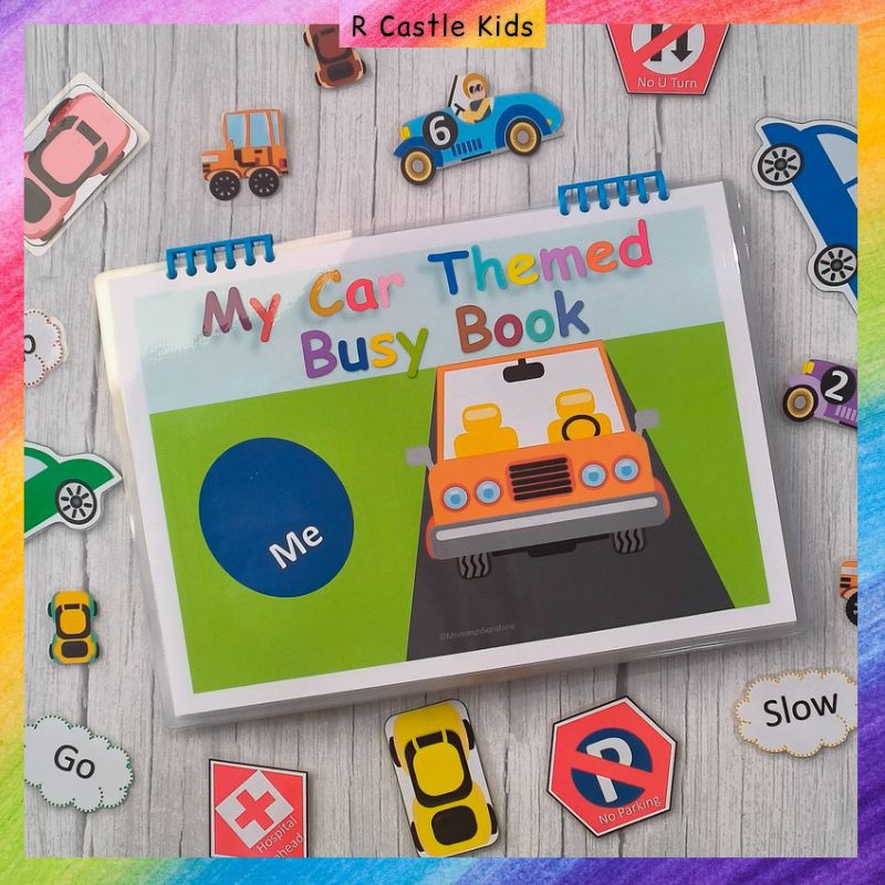 My Cars themed Busy Book Vehicle Transport Quiet book Kids learning ...