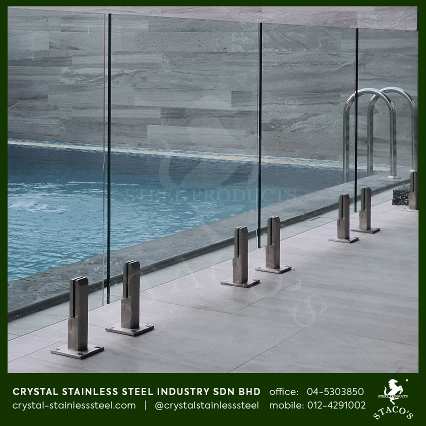 STACOS Stainless Steel 304 Spigot Glass Railing Staircase Baluster ...