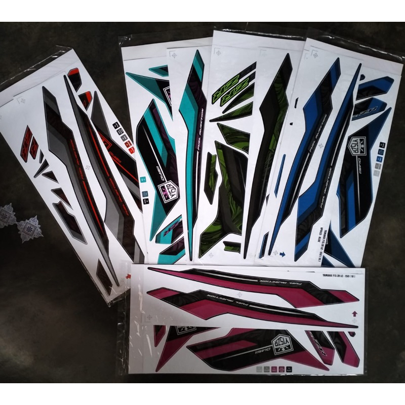 Yamaha Y15 Y15ZR V1 V2 V3 Body Sticker Stiker - Stripe Strike Kemuncak ...