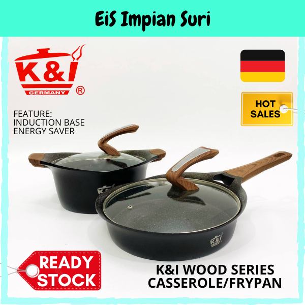 (Ready Stock!!)K&I Germany (24/26cm) Black Induction Non Stick Deep Fry