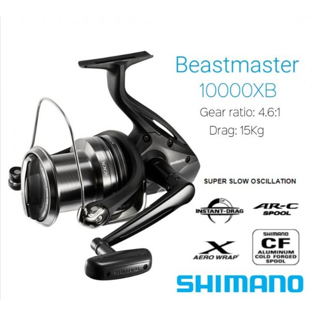 SHIMANO fishing reel BEASTMASTER 10000XB Surf Fishing Spinning Reel WITH 1  Year Local Warranty & Free Gift