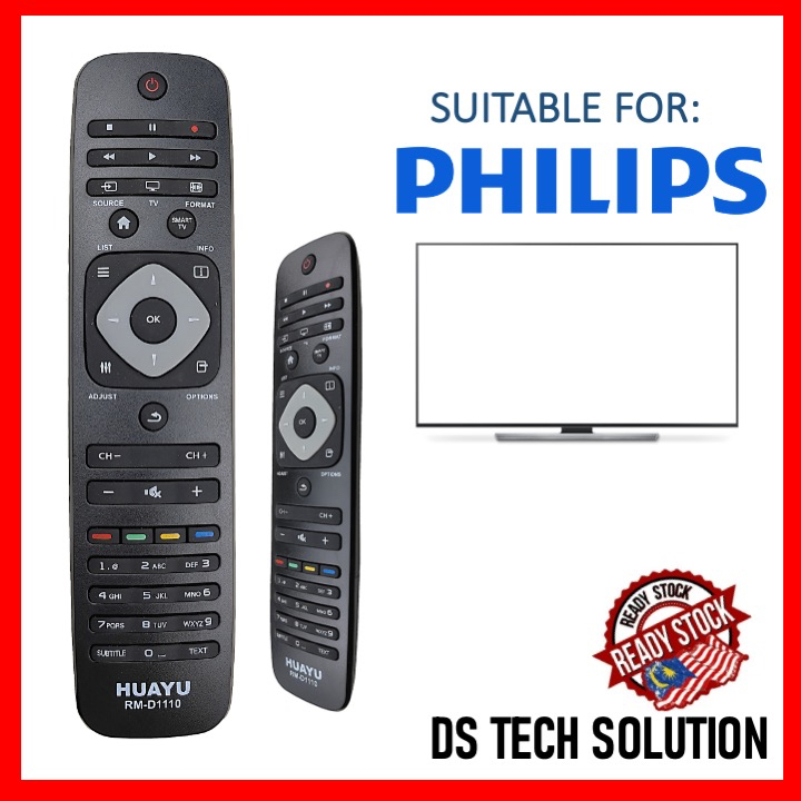thumbnail image 2 of OEM Replacement Remote For Philips LED TV – Fits 32PFL3453/F7, 32PFL3453/F7A, 32PFL3453/F7C – MPN 6111501011 2 of 5