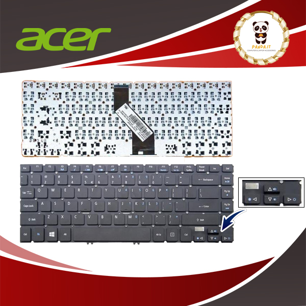Clavier AZERTY Français Argenté Pour Acer Aspire V5-472 / V5-473 - Plasturgie Complète, Neuf