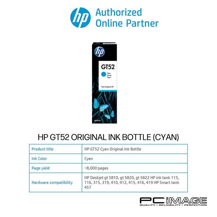 HP Original Ink Bottle For HP Deskjet GT Series Printer - Cyan/Magenta ...