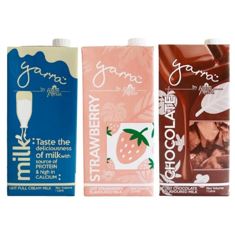 Farm Fresh UHT Yarra Chocolate / Strawberry Milk / Full Cream Milk (1L