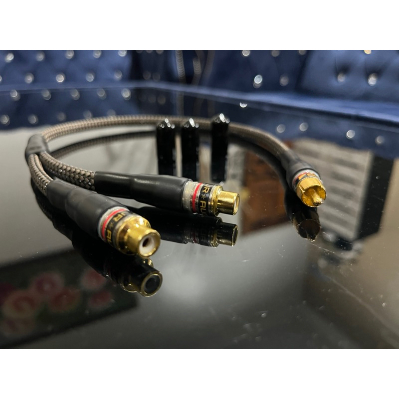 1 TO 2 Splitter JR AUDIO High End Audiophile RCA Cable Custom Handmade ...