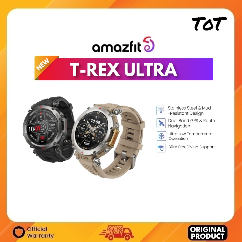 Amazfit T-Rex Ultra A2142 1.39 AMOLED Smart Watch Dual-Band GPS 6