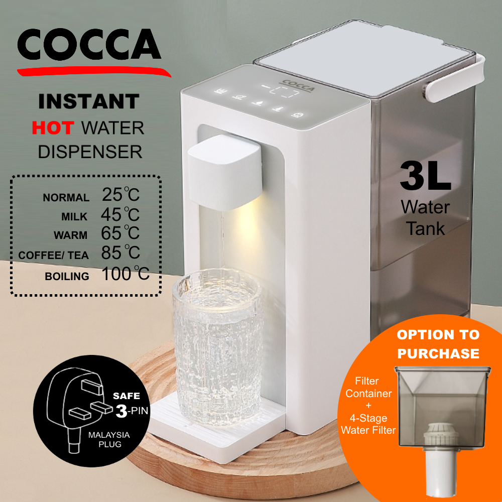 COCCA 2023 4th Generation Instant Hot Water Pot Kettle Heater Dispenser