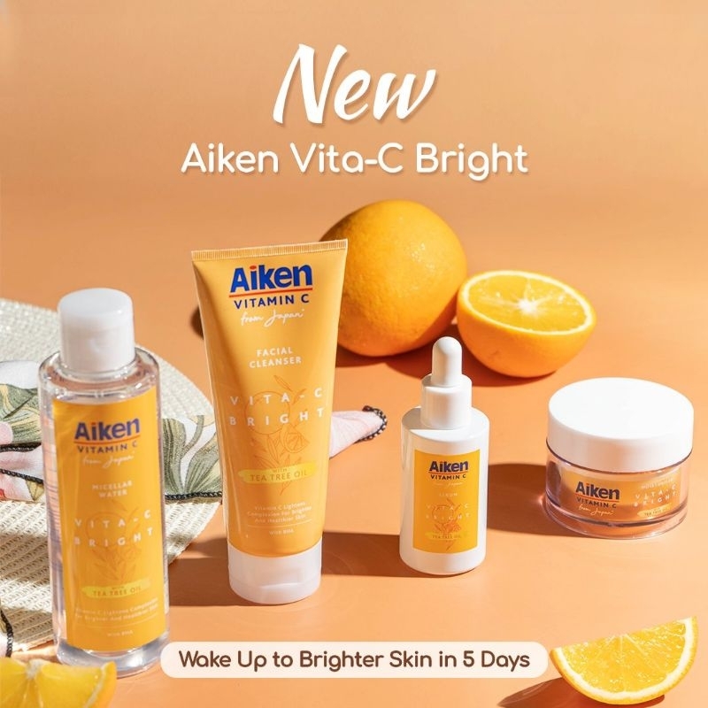 Aiken VitaC Bright Skincare (Cleanser, Exfoliating Water, Micellar