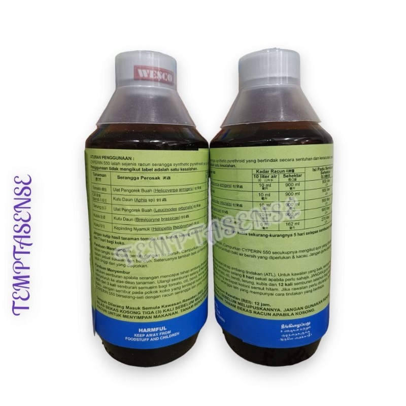 Cyperin 550 500ml (Insecticide/Racun Serangga) | Shopee Malaysia